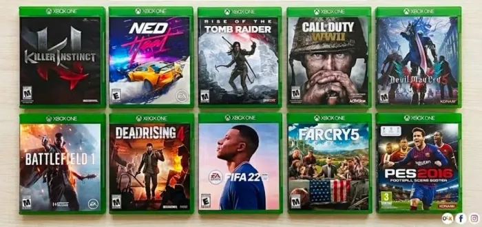 Pacote com 10 jogos Xbox one promoção