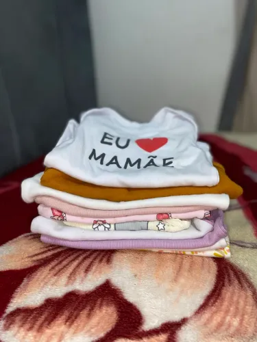Kit de bodys infantis - manga curta e manga longa