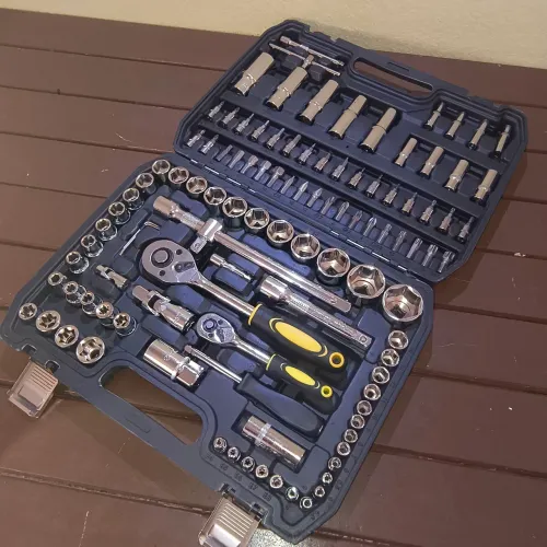 Kit: jogo de chaves profissional 108 peças cromo vanádio TOPKIT's