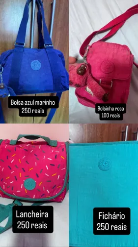 Produtos kipling em perfeitas condições e ótimos valores