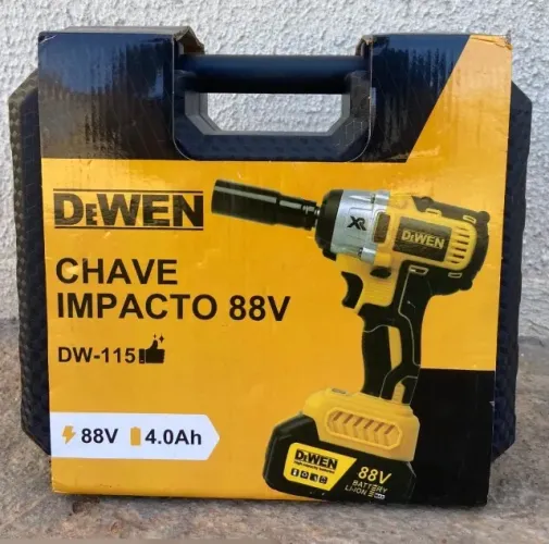 Chave de impacto DeWen com duas baterias 88V