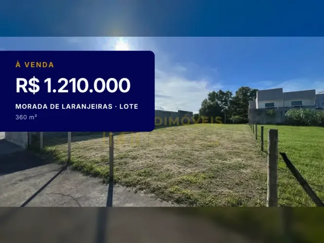 Morada de Laranjeiras: Lote Comercial com Excelente Localização!