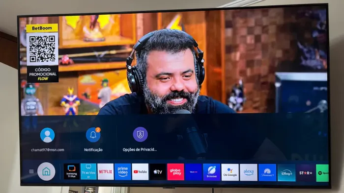 Samsung 50? Crystal UHD 4K UN50AU7700 - Controle Original + Alexa Wi-Fi + Excelente Estado