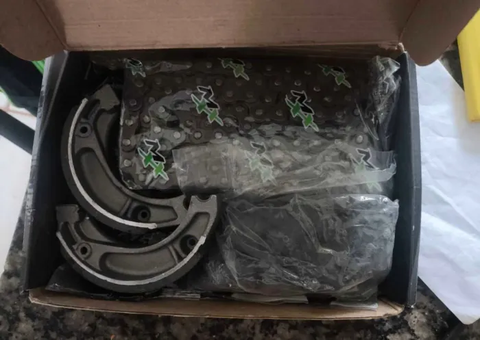 Relação completa Biz 125 + pastilhas de freio NOVO