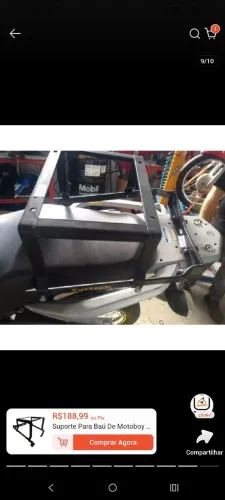 Baú de carga 80L removível, ideal para crosser