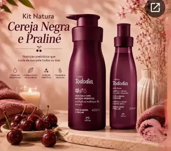 Kit natura todo dia ameixa negra e praline