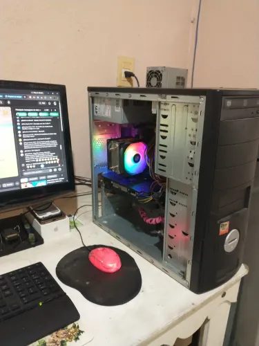 Cpu com Placa Mãe ASRock H61M-VG4/ 8 GB de memória/ Processador G2030 e RX 580 8Gb SP