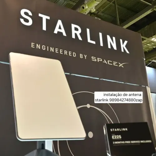 Instalação de antena starlink