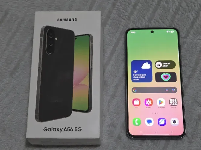 Celular Samsung Galaxy A56 128GB Perfeito estado com caixa e acessórios