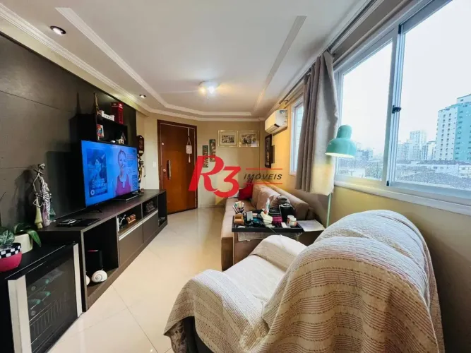 Apartamento Triplex com 2 dormitórios à venda, 121 m² por R$ 780.000,00 - Embaré - Santos/