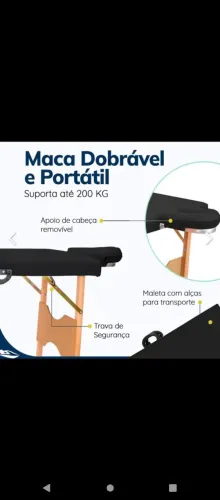 Maca Dobrável e portátil SANTA FÉ