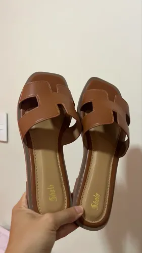 Sandália rasteira Marrom tam 37/38