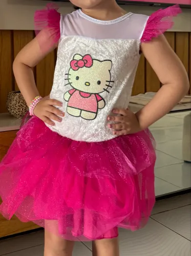 Fantasia Hello Kitty 6/8 anos 
