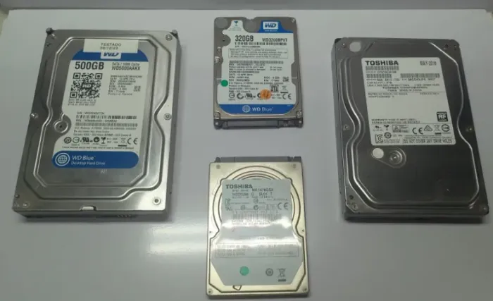 HD 160Gb, 320Gb, 500Gb e 1Tb, de notebook e computador, todos testados.