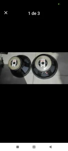 Wpu 15 Alto falantes Pol selenium Jbl 8 ohms 450w rms par Apucarana