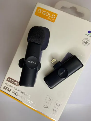 MICROFONE LAPELA TIPO C MCF-02 A? Gold an3