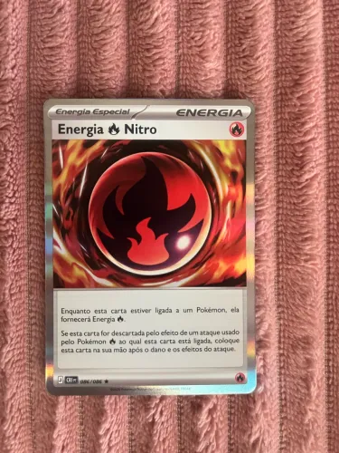 Energia Fogo Nitro 086/086 Gold Secret Rare - Fábulas Nebulosas PT-BR NM