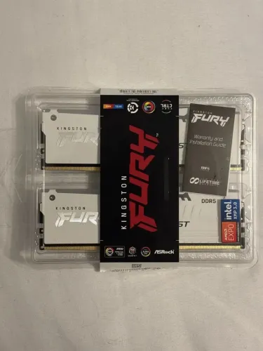 Memória RAM Kingston Fury Beast 32GB DDR5 6000MHz CL30 Branco