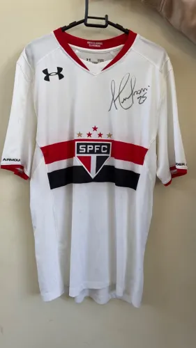 Camisa São Paulo 2015 autografada pelo Hudson