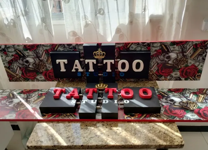 Placas de Madeira 3D para Studio de TATTOO Pronta entrega!