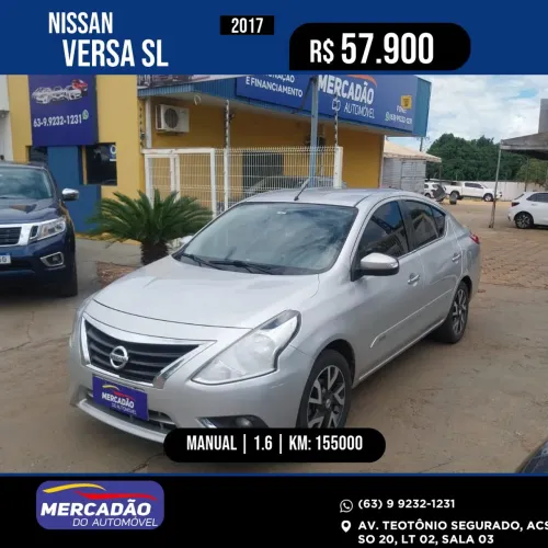 Nissan Versa SL 1.6 16V Flexstart 4P Aut. 2017
