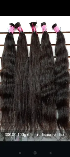 Cabelo humano 65cm 300g 