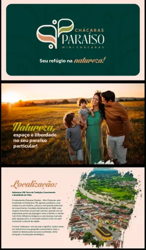 Chácaras Paraíso - Seu Refúgio na Natureza em Itabaiana/PB! Lotes a partir de 1.400 m²