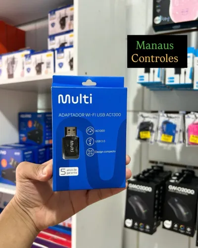 Adaptador WIFi 5G Multilaser USB 3.0 1300 Mbps - Entregamos