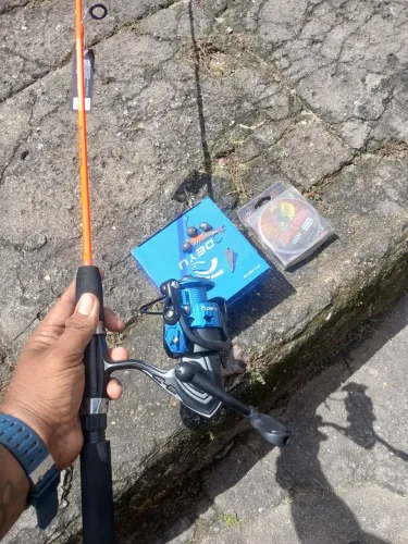 Vara de Pescar Kit Completo 3 rolamentos.