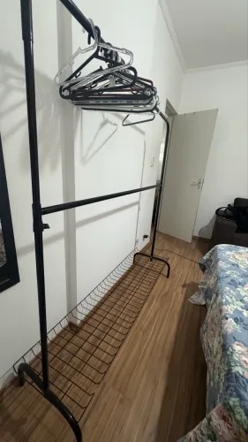 Arara Cabideiro Chão Com Sapateira Moderno Loja Casa Closet
