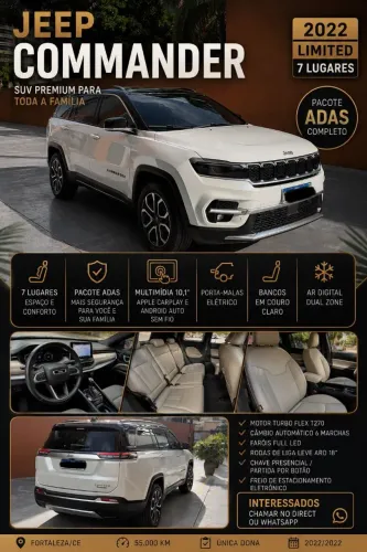 Jeep Commander Limited T270 1.3 TB Flex AUT 2022