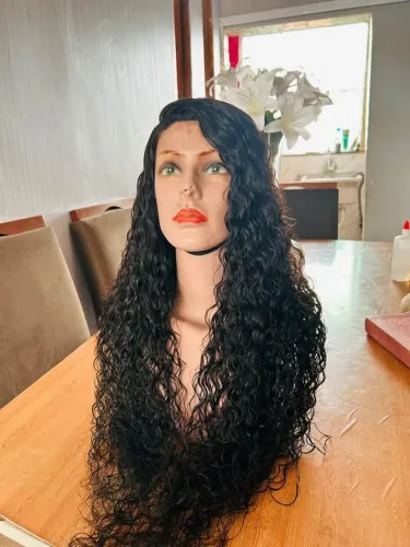Lace humano 250,00 cabelo humano cacheado