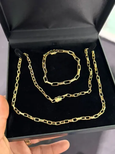 Conjunto ouro 18k