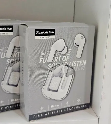 Fone de ouvido Bluetooth.