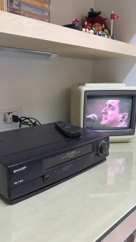 Videocassete Sharp VC-1494B VHS HQ 4 Cabeças + Controle