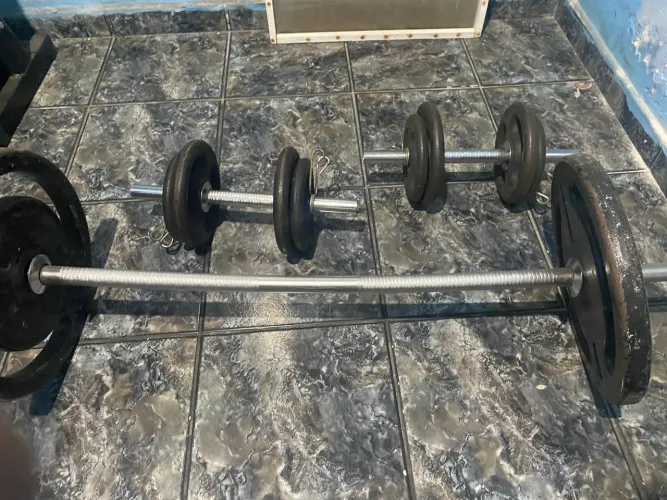 Halteres e Anilhas de Academia