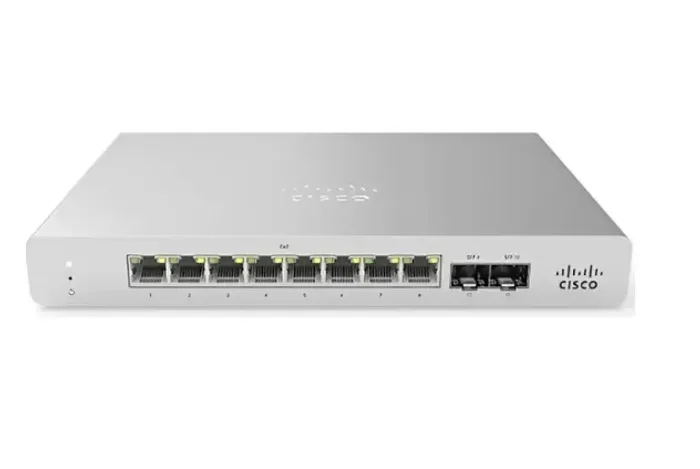 Switch Cisco Meraki MS120-8FP Layer 2 compacto de nível corporativo