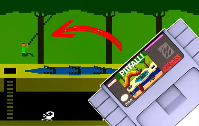 ATARI PITFALL A VERSÃO ORIGINAL DO ATARI EM CARTUCHO PARA VC JOGAR NO SNES SUPER NINTENDO