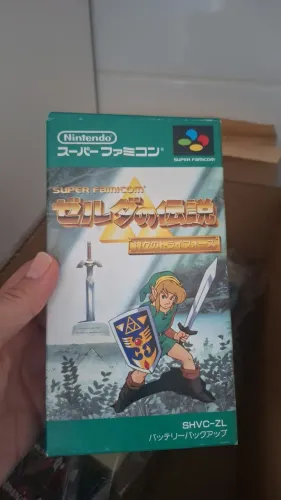 Jogo Zelda Original Nintendo Super Famicom com Caixa e Manual