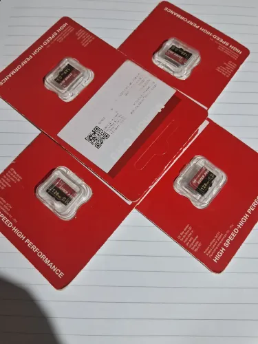 Vendo cartão de memória 128gb novo