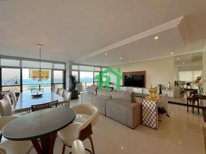 Apartamento frente mar com 4 quartos (4 suítes), 1 vaga à venda em Pitangueiras, Guarujá