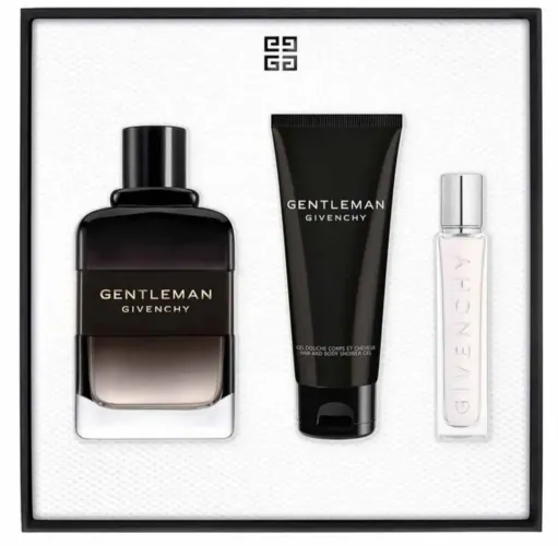 Perfume Givenchy Gentleman Boisée Coffret Kit EDP 100ml + Gel de Banho + Trave Sprayl