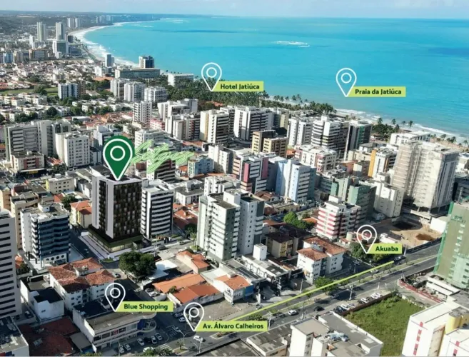 SITGES studios perfeito para investir na Jatiúca Maceió-AL