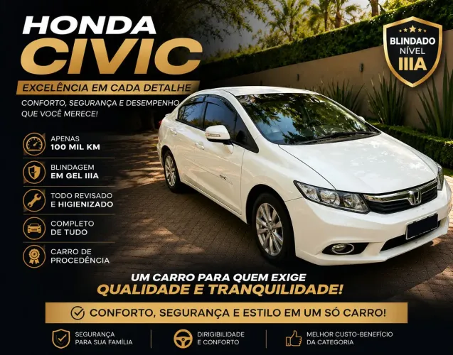 Honda Civic Sedan LXR 2.0 Flexone 16V Aut. 4P 2014