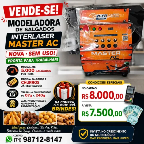 Vende-se Modeladora Salgados