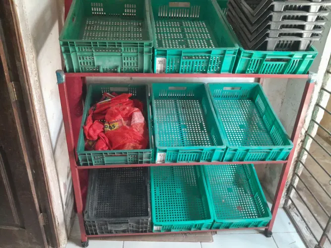 Expositor de frutas e verduras