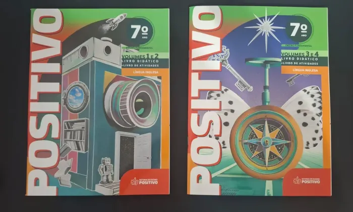 Livros de Inglês Em Branco do 6° e 7° anos do Sistema de Ensino Positivo