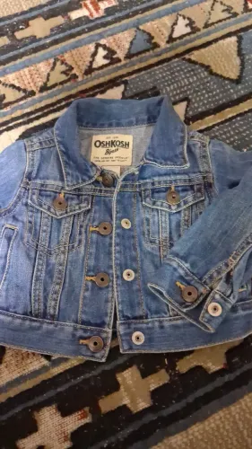 Jaqueta jeans bebê 12m