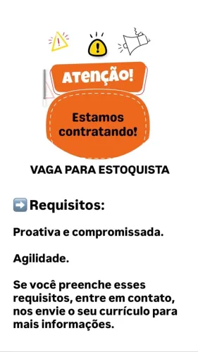 VAGA DE EMPREGO PARA MULHERES! 