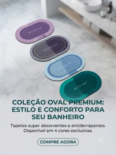 Tapete para baneiro antiderrapante